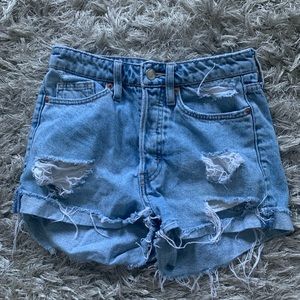 H&M Distressed Shorts